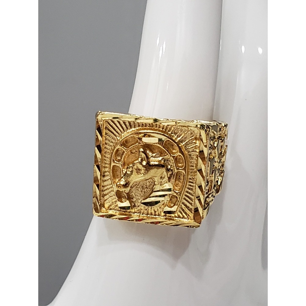 Lauren G Adams Equestrian Horse Ring STATEMENT MENS WOMENS CHUNKY HORSESHOE